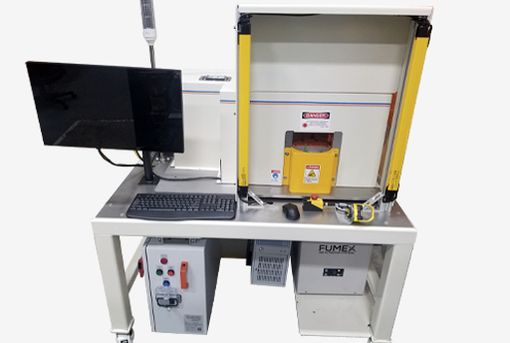 Automated Laser Part Marker With Pallet Loader